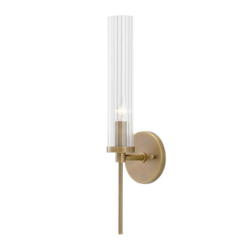 Bellings 1 - Light Armed Sconce, Antique Brass