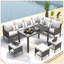 Ensemble de 7 pièces de mobilier d'extérieur pour petit patio-988645032