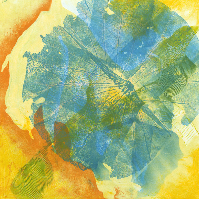 Lotus Monotype II - Wrapped Canvas Print, 122cm H x 122cm W