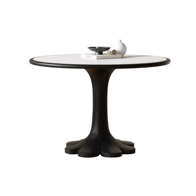 Table de salle à manger noire en pierre frittée