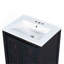Petit ensemble de meuble-lavabo de style rétro 24 po x 18 po x 34 po avec lavabo en céramique et 2 portes à fermeture en douceur