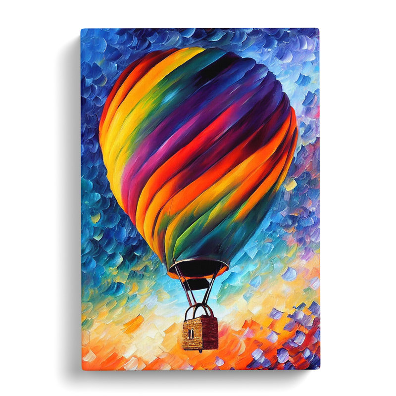 Farolt Hot Air Balloon - Wrapped Canvas, 50cm H x 35cm W x 3cm D