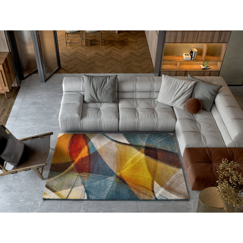 Baskette Geometric Area Rug, Rectangle 140 x 200cm