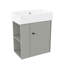 Meuble-lavabo mural 21,6 pouces avec évier et rangement ouvert à gauche-933425543