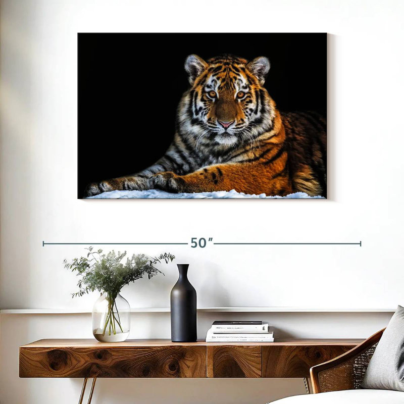 Tiger Snapshot, 26" H x 39" W