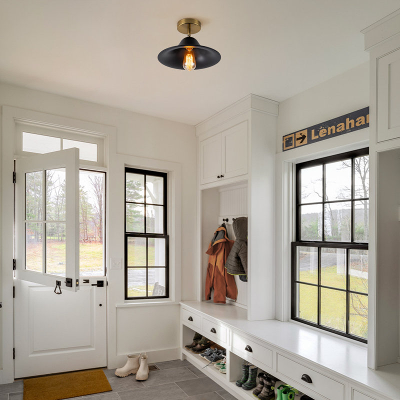 1-Light 12'' Semi Flush Mount