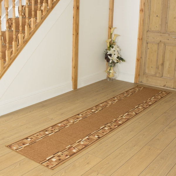 ClassicLiving Bainbridge Island Looped/Hooked Golden Brown Indoor Rug ...
