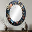 Miroir mural traditionnel bleu et doré-1402334293