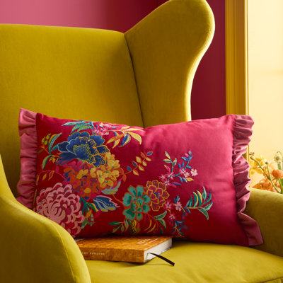 Floral Rectangle Throw Cushion