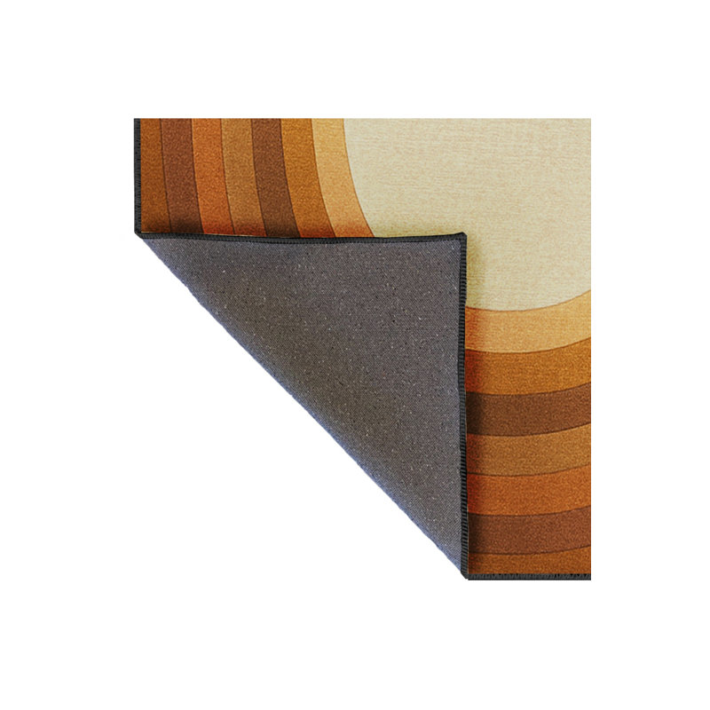 Tapis bleu tissé lavable rétro Mosso, 3'3" x 9'10"