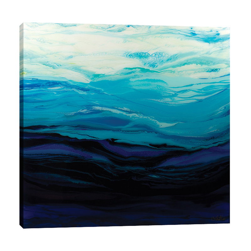 Mythical Sea by Barbara Biolotta - Wrapped Canvas Painting, 46cm H x 46cm W x 4cm D