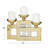 10.35'' H Stainless Steel Tabletop Candelabra