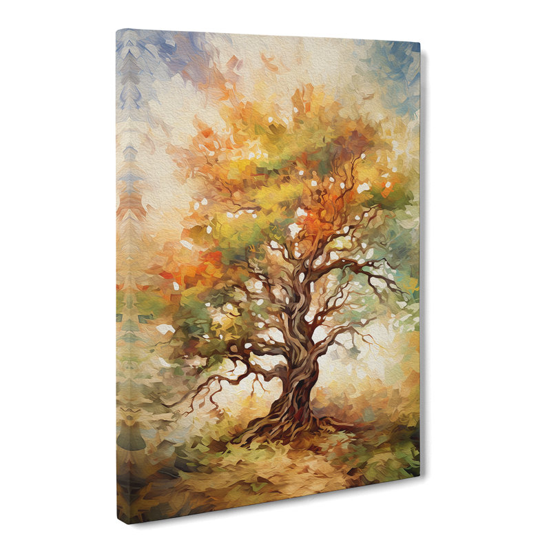 Oak Tree Gestural No.2 - Wrapped Canvas