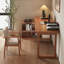 Bureau en bois massif en L Burlywood-670502685-670502753