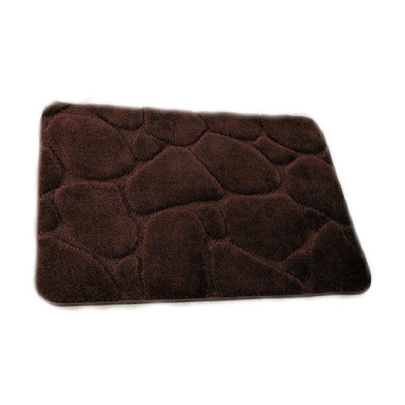 Banerjee Non-Slip Bath Rug, Brown