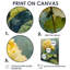 Hydrangées jaunes et vertes délicates pétales - Hortensia décoration murale-378750505-378750502