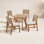 Allman 32" Acacia Patio Dining Set