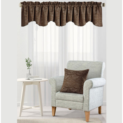 Abstract Ruffled Window Valance