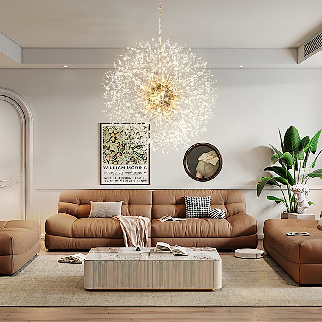 Dandelion 20-Light Sputnik Firework Chandelier Starburst Sunburst Ceiling Lighting