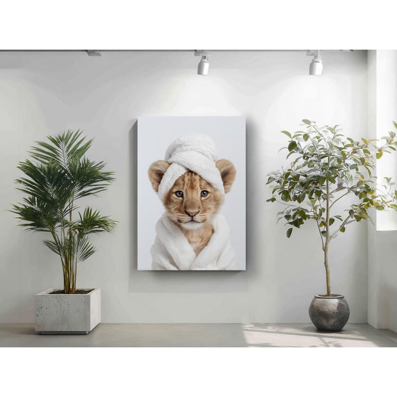 Art sur toile: Lion, H 60 po x l 40 po