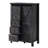Dreavyn Despres 31.5'' Farmhouse 5 Drawer Tall Dresser with Sliding Barn Doors,Black-105517635