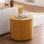 Table de bout intérieure ronde 19,29 po H, tabouret de jardin moderne en grain de bois, imperméable Mgo (oxyde de magnésium) robuste-1152820633-1152820634