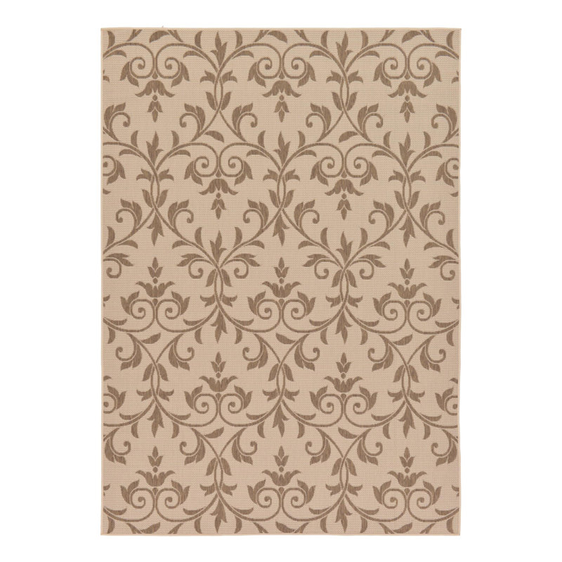 Sarahi Floral Indoor / Outdoor Rug, Rectangle 7' x 10'