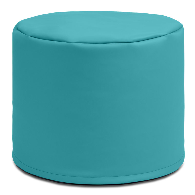 Pouf modulaire 21 po Spring, Similicuir turquoise