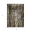 Tapis intérieur lavable abstrait 3 pi x 5 pi brun