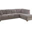 Canapé modulaire en suède gris anthracite Living