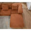 Canapé modulaire en forme de L de 142 po, sans assemblage, canapé 5 pièces, canapé-lit convertible, canapé entièrement compressé, canapé à 5 places et repose-pieds, chenille, orange-1927916477