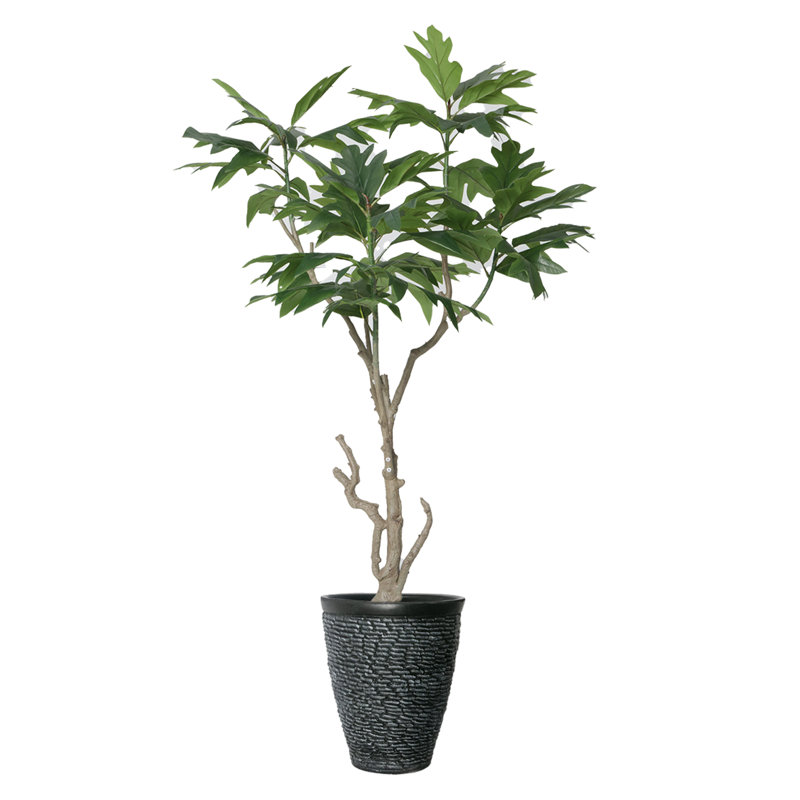 80'' Faux Fiddle Tree Tree in Pot