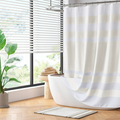 1 rideau de douche 72 x 84 po PCS avec crème de traitement 3M