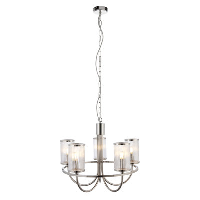 Axelen 5 - Light Waggon Wheel Chandelier
