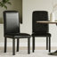  Modern Dining Chairs Black(set Of 2)