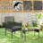 4-Piece Outdoor Wicker Patio Furniture Set Rattan Conversation Group With Cushions, Coffee Table For Porch, Garden, Poolside & Backyard-1203324860