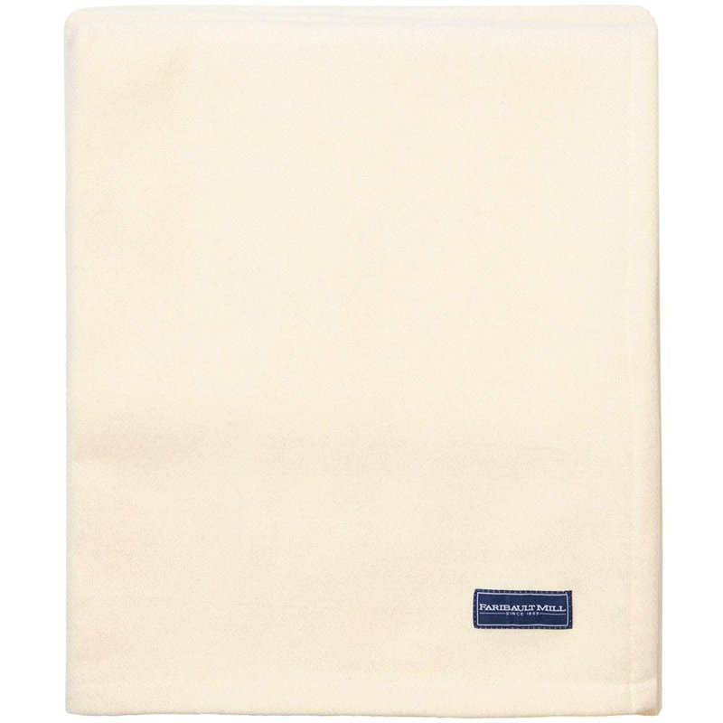 Couverture en laine Lakefront, 108 po x 96 po, Blanc