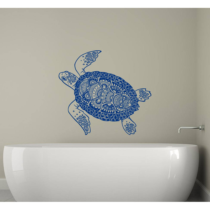 Décalcomanie murale autocollant en écaille tortue, Menthe