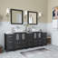  84" Double Bathroom Vanity Set with Mirror-23188989