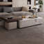 Ensemble de tables basses avec 2 tabourets en ardoise-518283746-518283747