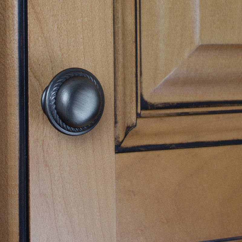 1 1/8" Diameter Mushroom Knob, Pewter