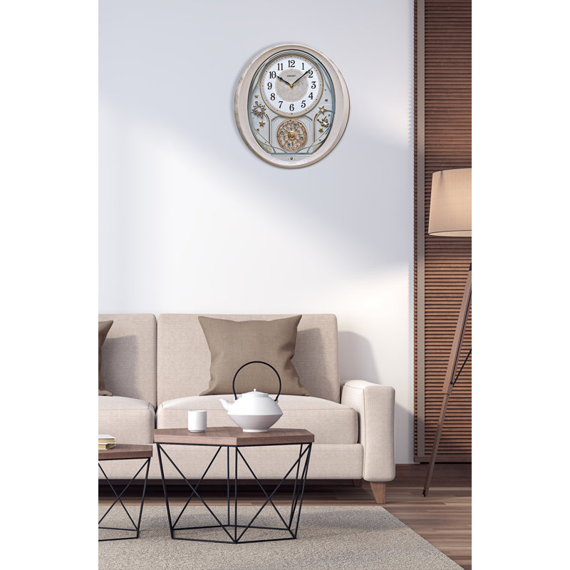 QXM370PRH Melodies In Motion Clock, Ivory