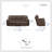 Larner Modern & Contemporary Polished Microfiber 2-Piece Reclining Set with Power or Manual Motion, USB Charging & Storage Console-2012356695-2012356694