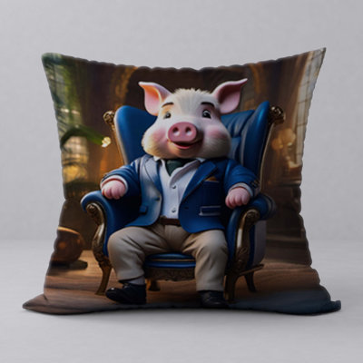 Polyester Throw Square Pillow Cover & Insert