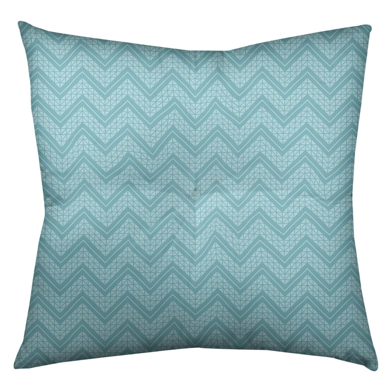 Coussin Rhonda Cheval, 26 po x 26 po, Bleu sarcelle