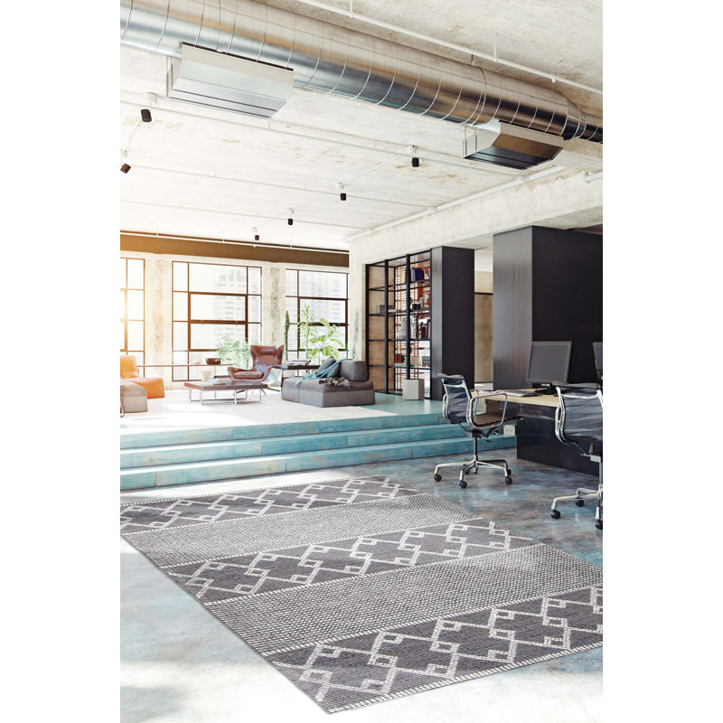 Tapis rectangulaire en laine New Age Heimfrid