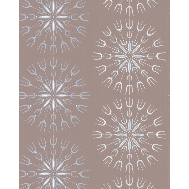 Fioretti Geometric Wallpaper Roll, Smoke