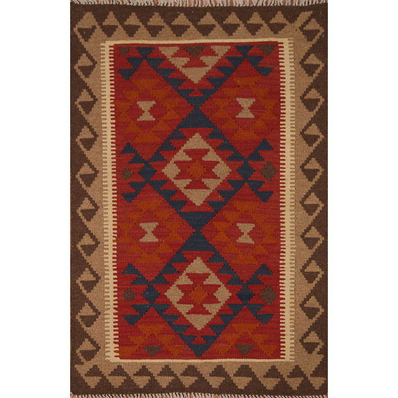 Reversible Kilim Oriental Area Rug 3x5
