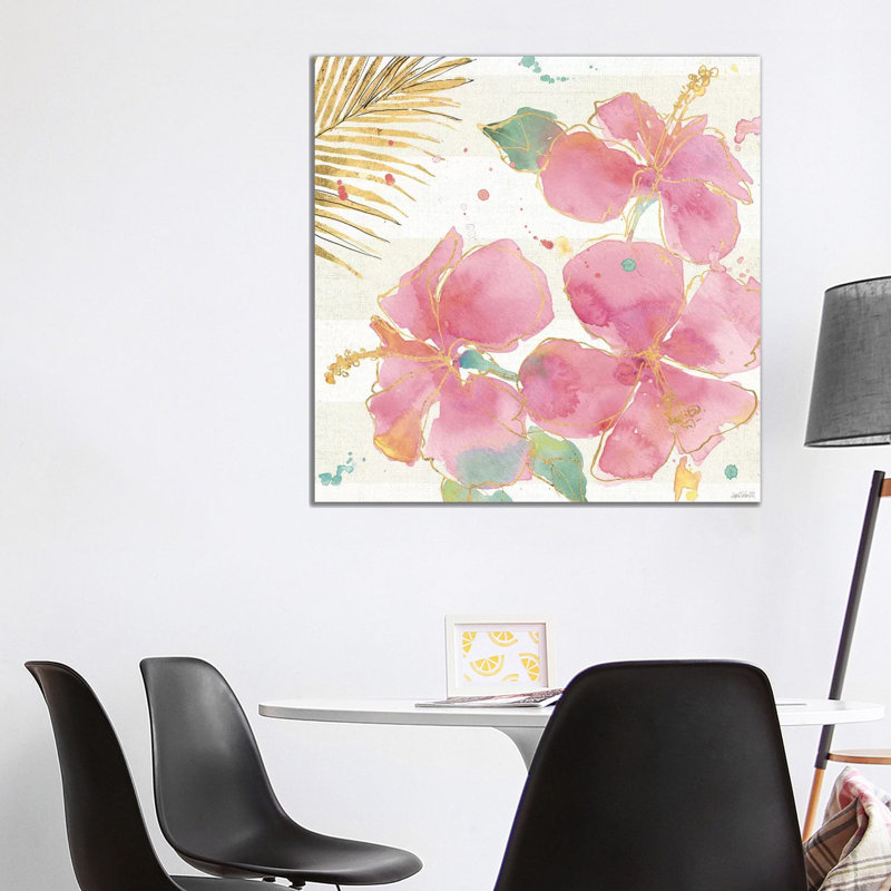 Flamingo Fever VII by Anne Tavoletti - Wrapped Canvas Painting, 93.98 cm H x 93.98 cm W x 1.91 cm D