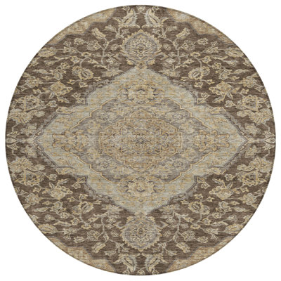 Tapis d'intérieur / extérieur brun Celia 